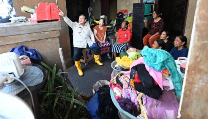 Presiden Prabowo Tinjau Langsung Penanganan Banjir di Bali, Sapa Warga Terdampak