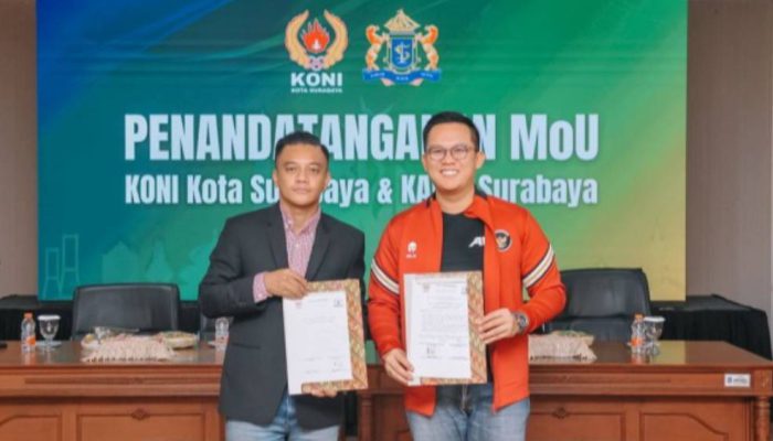 Kadin dan KONI Surabaya Teken MoU Dukung Pengembangan Industri Olahraga