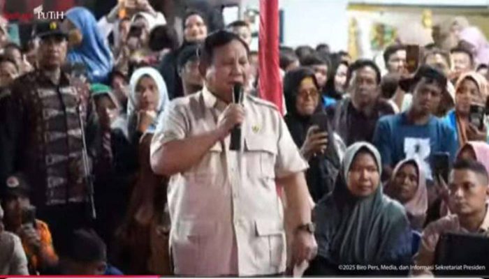 Presiden Prabowo Sampaikan Ucapan Tahun Baru 2026 dari Lokasi Pengungsian di Tapanuli Selatan