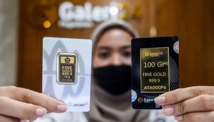 Harga Emas UBS Turun, Galeri24 Masih Stabil di Pegadaian