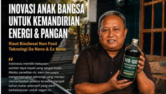 Inovasi Marolis Biodiesel MB-100 Berpotensi Perkuat Ketahanan Energi dan Pangan Indonesia