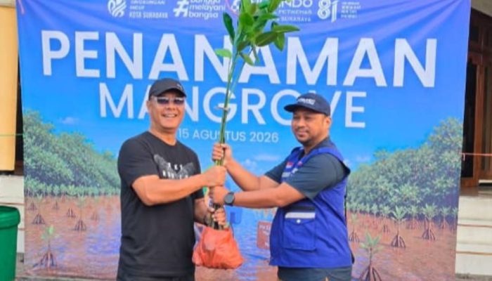 TPS Salurkan 3.000 Bibit Mangrove ke DLH Surabaya, Total 10.000 Bibit Sepanjang 2026